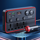 🔌🚗 50% RABATT! Multifunktionales Autoladegerät mit Steckdosen und USB-Anschluss – 3 USB-Ports, 2 AC-Steckdosen & LED-Beleuchtung ✨