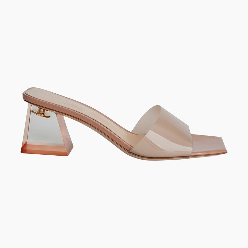 👡✨ Transparente Sandalen mit klobigem Absatz und quadratischer Spitze – 50% RABATT! Modisch, bequem & perfekt für Sommer, Büro oder festliche Anlässe 💫