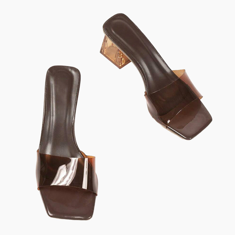 👡✨ Transparente Sandalen mit klobigem Absatz und quadratischer Spitze – 50% RABATT! Modisch, bequem & perfekt für Sommer, Büro oder festliche Anlässe 💫