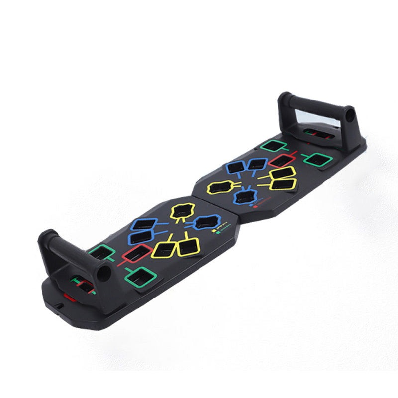 🧱✨ Faltbares Liegestützbrett mit Farbcodierung – Trainingsboard für Home-Workouts, Kraft & Stabilisation 💪