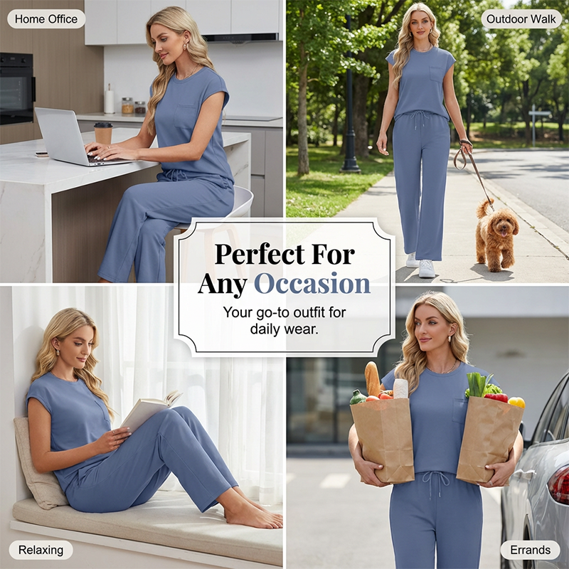 🛋️✨ Damen lässiges zweiteiliges Lounge-Set – 50% RABATT! Weich, bequem & perfekt für Zuhause, Homeoffice oder entspannte Stunden 🍂