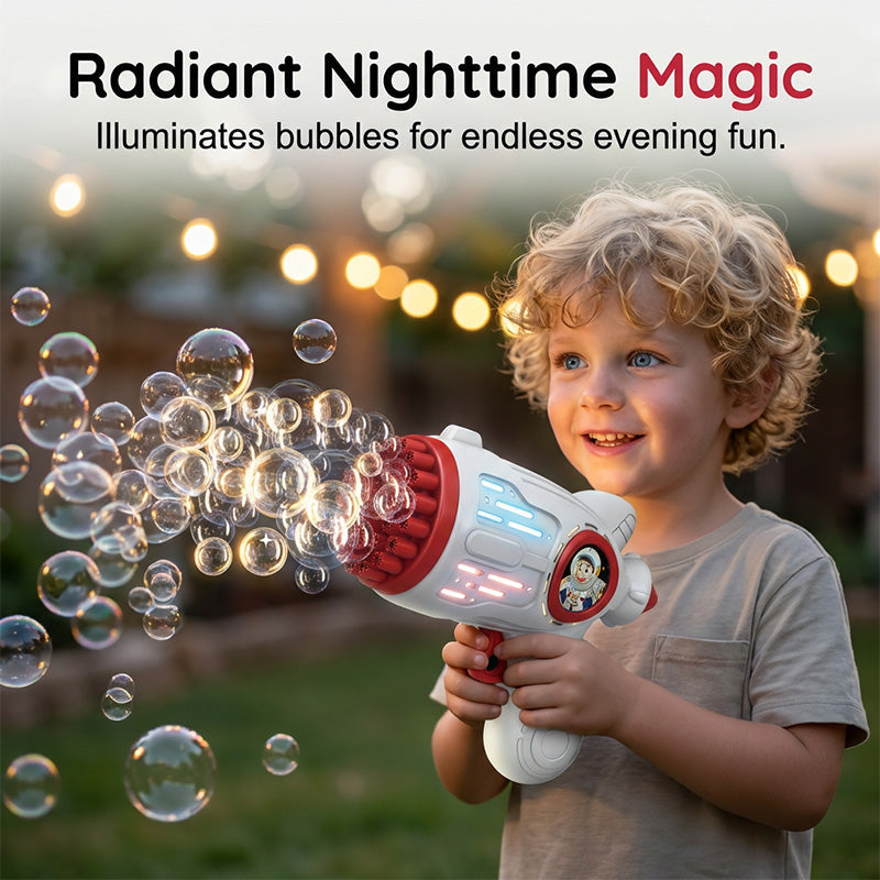 🧼✨ Automatische Seifenblasenpistole für Kinder – 50% Rabatt! Bunte LED-Beleuchtung, Musik & 1000+ Blasen pro Minute 🎉