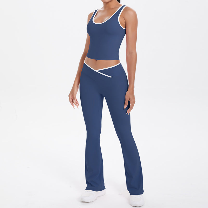 🧘‍♀️✨ Damen Yoga Outfit 2-teilig | Sport Set mit Top und Leggings – 50% RABATT! Atmungsaktiv, dehnbar & perfekt für Yoga, Fitness & Alltag 🌿