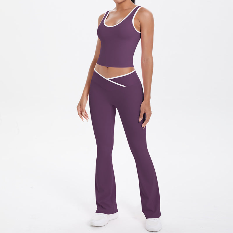 🧘‍♀️✨ Damen Yoga Outfit 2-teilig | Sport Set mit Top und Leggings – 50% RABATT! Atmungsaktiv, dehnbar & perfekt für Yoga, Fitness & Alltag 🌿
