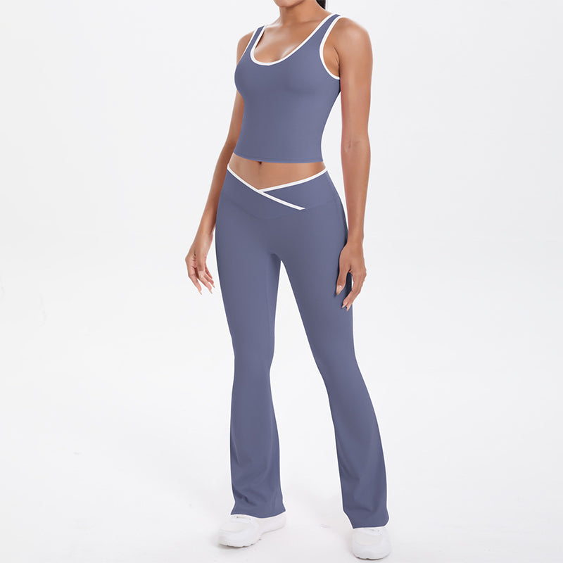 🧘‍♀️✨ Damen Yoga Outfit 2-teilig | Sport Set mit Top und Leggings – 50% RABATT! Atmungsaktiv, dehnbar & perfekt für Yoga, Fitness & Alltag 🌿
