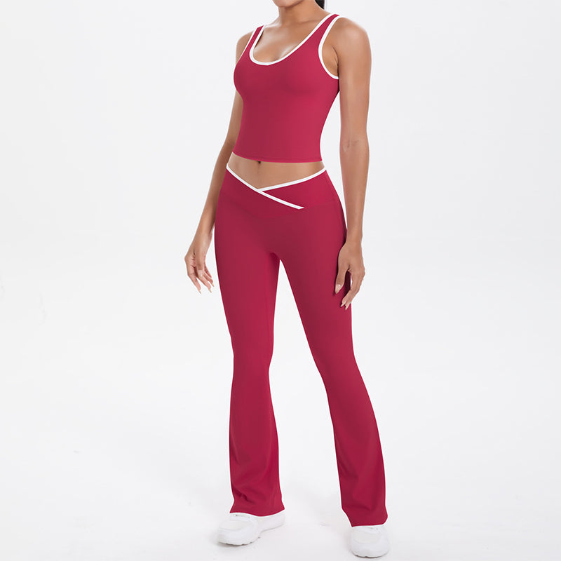🧘‍♀️✨ Damen Yoga Outfit 2-teilig | Sport Set mit Top und Leggings – 50% RABATT! Atmungsaktiv, dehnbar & perfekt für Yoga, Fitness & Alltag 🌿