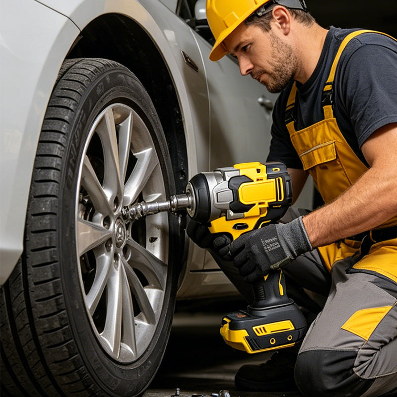 🔧⚡ Schwerlast-Akku-Schlagschrauber – 50% RABATT! Bis zu 500 Nm Drehmoment, bürstenlos & kabellos für Werkstatt & Baustelle 🚗