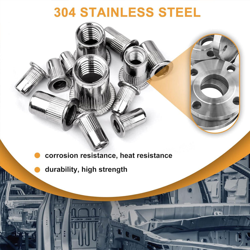 ⚙️50% RABATT!🔩Gewindeeinsatz Nietenmuttern Set – Kein Schweißen, kein Ausreißen der Schrauben mehr!