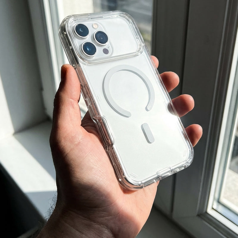 📱🧲 Shockproof Clear Magnetic Phone Case – 50% RABATT! Strong Magnetic Lock, Anti-Yellowing, 360° Protection & Slim Fit ✨