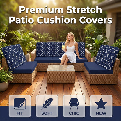 🛋️ NEU! ☀️ Bezug für Gartensofaauflagen – wasserabweisend, UV-beständig & passgenau – Ideal für Polster auf Terrasse, Balkon & im Garten – Schützt Deine Auflagen vor Regen, Sonne & Schmutz – Einfach überziehen, festknoten & wohlfühlen 🌿
