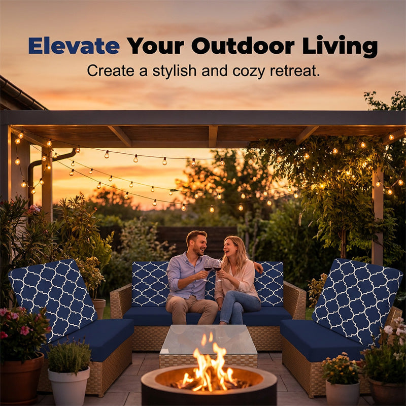 🛋️ NEU! ☀️ Bezug für Gartensofaauflagen – wasserabweisend, UV-beständig & passgenau – Ideal für Polster auf Terrasse, Balkon & im Garten – Schützt Deine Auflagen vor Regen, Sonne & Schmutz – Einfach überziehen, festknoten & wohlfühlen 🌿