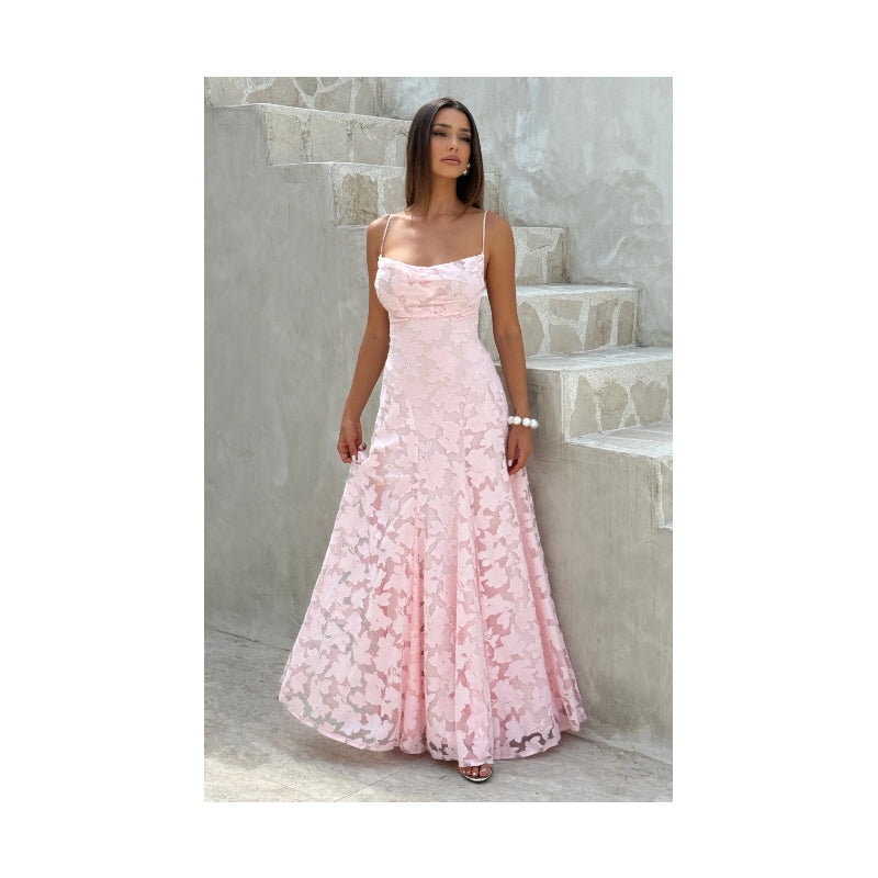 👗🌸 Figurbetontes Spitzenkleid mit Blumenmuster und ausgestelltem Saum – 50% RABATT! Romantisch, feminin & perfekt für festliche Anlässe, Hochzeiten oder Date