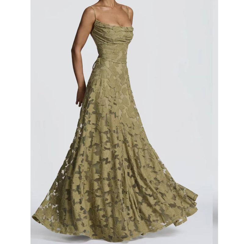 👗🌸 Figurbetontes Spitzenkleid mit Blumenmuster und ausgestelltem Saum – 50% RABATT! Romantisch, feminin & perfekt für festliche Anlässe, Hochzeiten oder Date