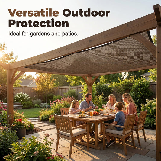 ❄️Sommerfrische 50 % Rabatt!☀️UV-beständiges Sonnensegel für Garten & Terrasse – Atmungsaktives Sonnenschutznetz mit verstärkten Rändern