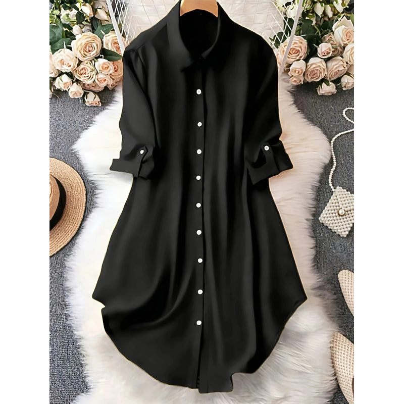 👚 Damen lässige Langarmbluse mit Knopfleiste – Dein perfekter Alltagsbegleiter für einen mühelos stylischen Look ✨