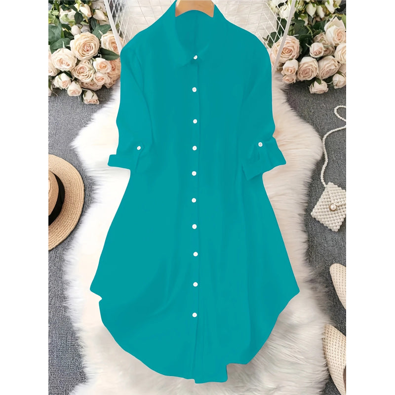 👚 Damen lässige Langarmbluse mit Knopfleiste – Dein perfekter Alltagsbegleiter für einen mühelos stylischen Look ✨