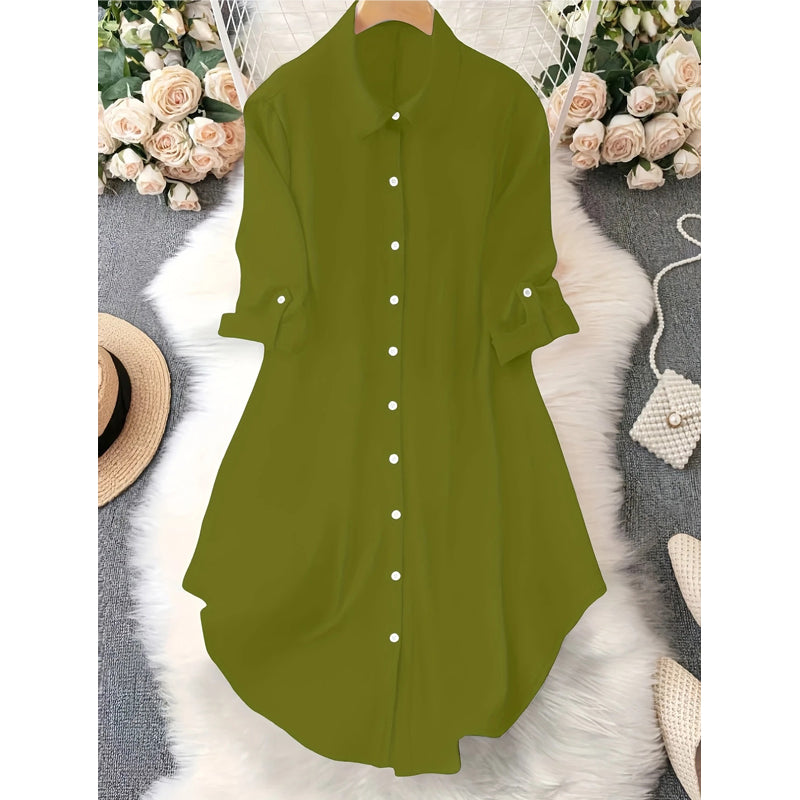 👚 Damen lässige Langarmbluse mit Knopfleiste – Dein perfekter Alltagsbegleiter für einen mühelos stylischen Look ✨