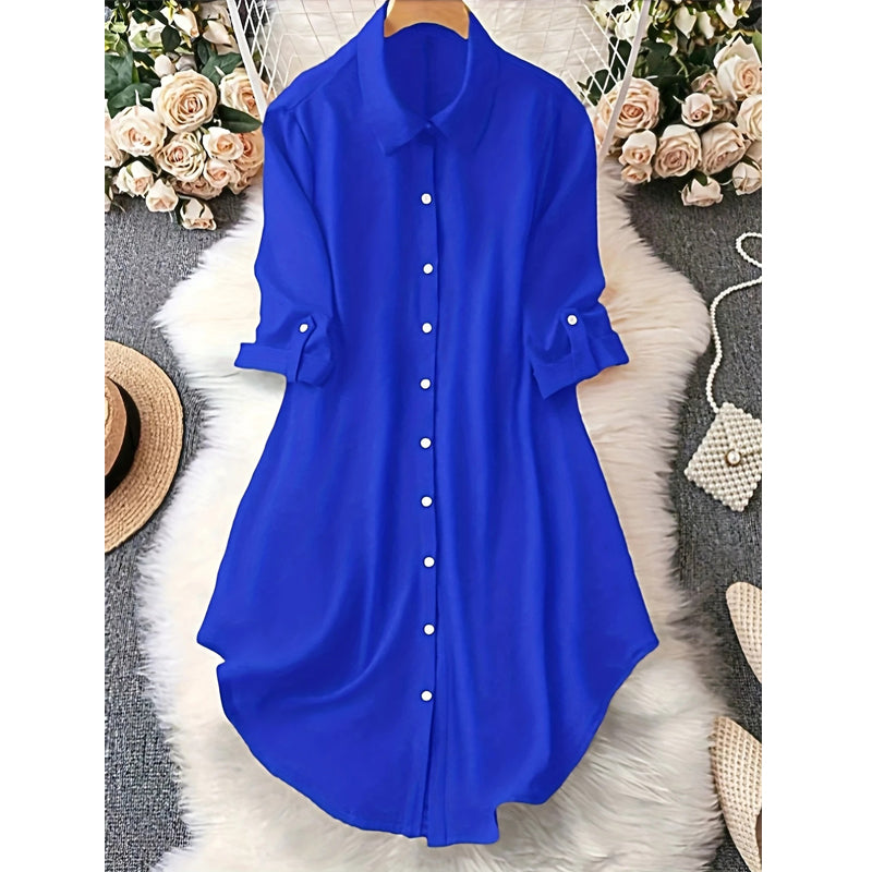👚 Damen lässige Langarmbluse mit Knopfleiste – Dein perfekter Alltagsbegleiter für einen mühelos stylischen Look ✨