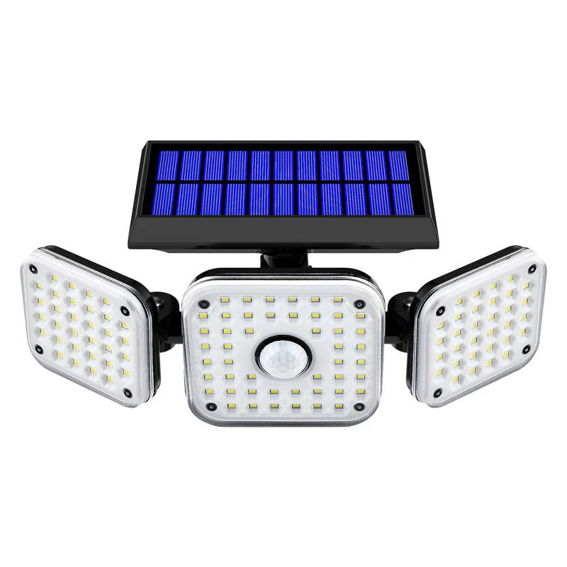 Solar Bewegungsmelderleuchte☀️✨Mehrere Leuchtenköpfe Außenlampe
