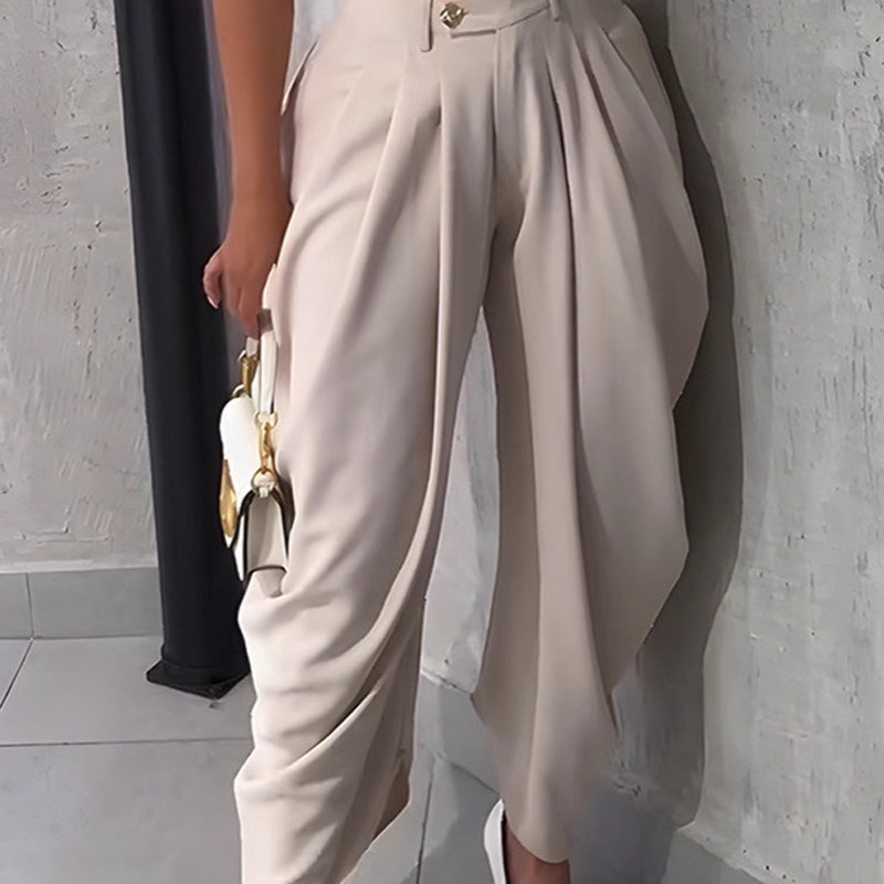 👖⏰ 50% RABATT – NUR FÜR KURZE ZEIT! Lässige Damenhose mit hoher Taille und weitem Bein – Leicht, luftig & perfekt für Sommer & Alltag ✨
