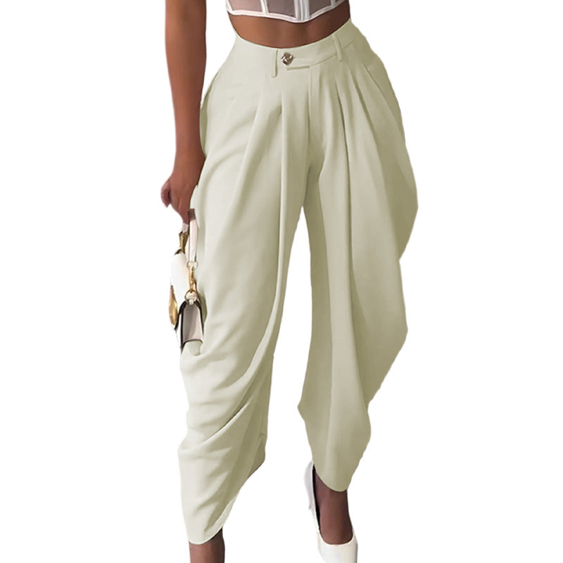 👖⏰ 50% RABATT – NUR FÜR KURZE ZEIT! Lässige Damenhose mit hoher Taille und weitem Bein – Leicht, luftig & perfekt für Sommer & Alltag ✨