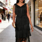 👗📢 LETZTER TAG – 50% RABATT! Ärmelloses Flapper-Kleid für Damen mit V-Ausschnitt und Fransen – Lässig, verspielt & perfekt für Party & Sommer ✨