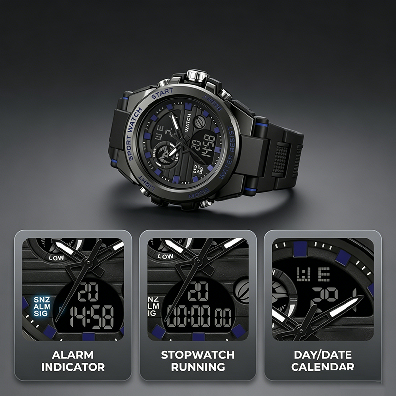 ⌚️💧 Wasserdichte Sportuhr für Herren – 50% RABATT! Robust, multifunktional & perfekt für Sport, Outdoor & Alltag 🏊‍♂️🚴‍♂️