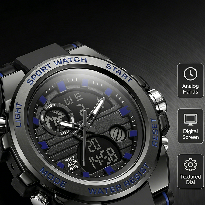 ⌚️💧 Wasserdichte Sportuhr für Herren – 50% RABATT! Robust, multifunktional & perfekt für Sport, Outdoor & Alltag 🏊‍♂️🚴‍♂️