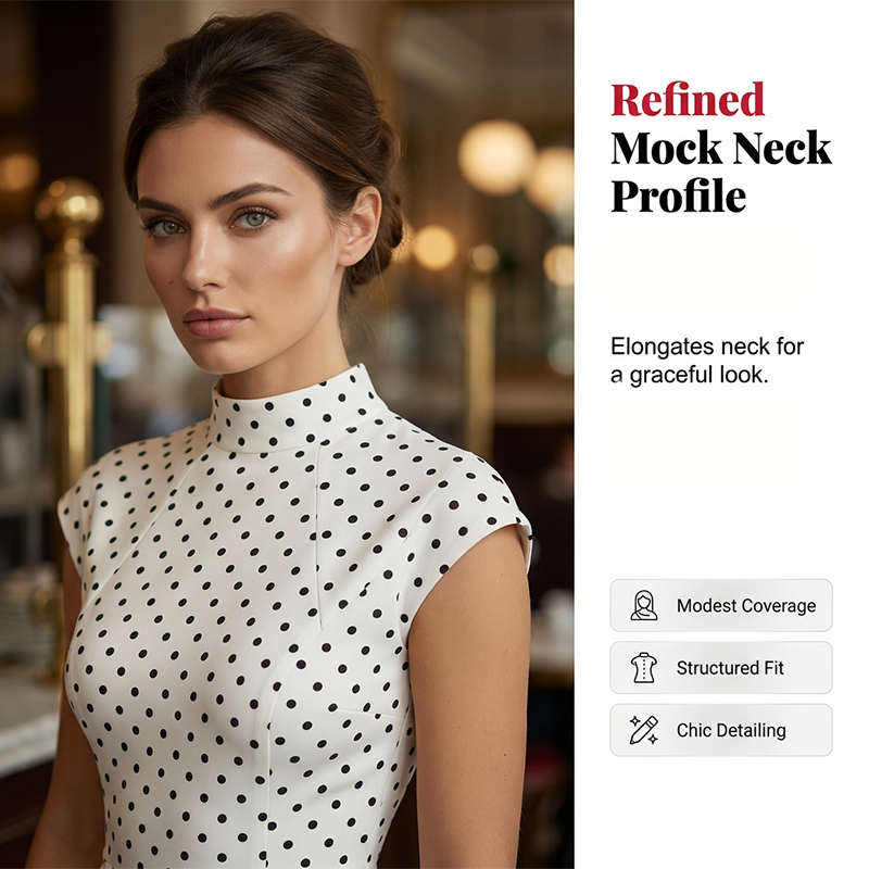 👗🌸 Elegantes A-Linien-Kleid mit Polka-Dots für Damen – 50% RABATT! Zeitlos, feminin & perfekt für festliche Anlässe, Büro oder Date ✨
