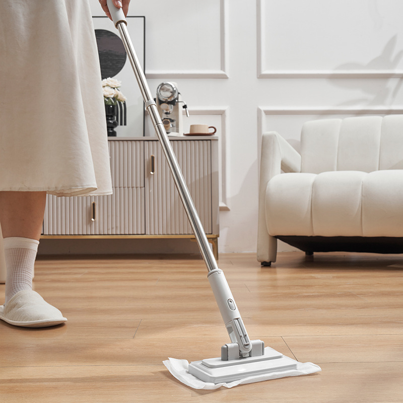 🧹 Ausziehbarer Mini-Flachmopp mit Schnellspann-Griff | Teleskopstiel, kompakt & platzsparend ✅