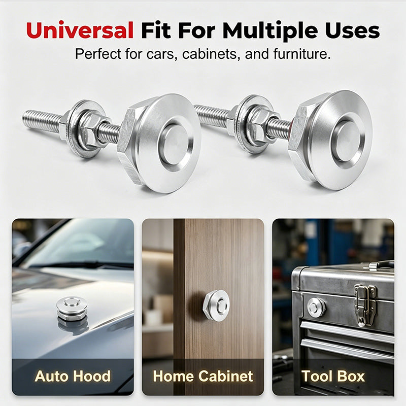 🔧🏎️ 50% RABATT! Universelle Quick-Latch-Haubenpins – Schnelle Motorhauben-Entriegelung, stabil & korrosionsbeständig ✨