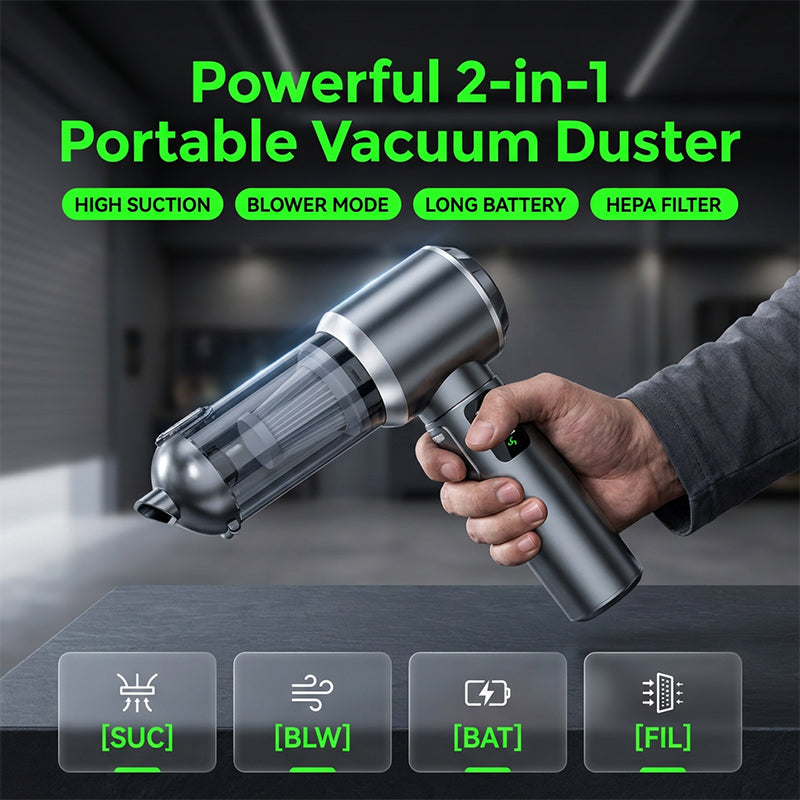 🧹🔋 50% RABATT! Tragbarer Handstaubsauger mit bürstenlosem Motor & Digital-Display – Starke Saugleistung, leicht & vielseitig – Ideal für Auto, Couch, Tastatur oder Tierhaare – Kabellos & leise im Betrieb ✨