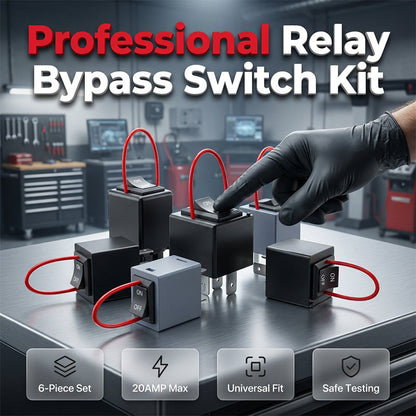 🔧⚡ Relaisprüfer- und Überbrückungsset für Fahrzeuge – Universal-Test- & Bypass-Kit für 4-/5-Pin-Relais, Sicherungen & Elektrik
