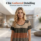 👕✨ −50%! Plissiertes Colorblock-T-Shirt für Damen in Übergrößen – Modisch, bequem & figurschmeichelnd – Perfekt für Alltag & warme Tage 🌸