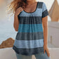 👕✨ −50%! Plissiertes Colorblock-T-Shirt für Damen in Übergrößen – Modisch, bequem & figurschmeichelnd – Perfekt für Alltag & warme Tage 🌸