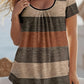 👕✨ −50%! Plissiertes Colorblock-T-Shirt für Damen in Übergrößen – Modisch, bequem & figurschmeichelnd – Perfekt für Alltag & warme Tage 🌸