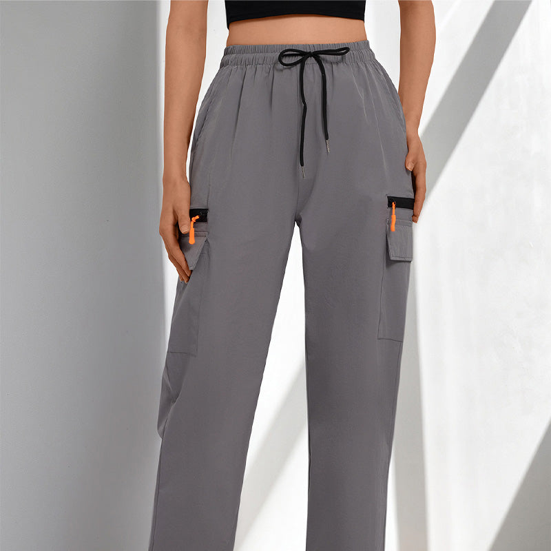 ✨Schnelltrocknende Damen Sporthose 🏃‍♀️ Leicht, Luftig & Mit Praktischen Taschen