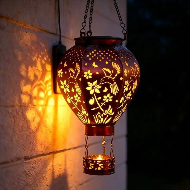 🎈☀️ 50% RABATT! Solarbetriebene Heißluftballon-Laterne – Magische Außenbeleuchtung für Garten, Terrasse & Balkon ✨