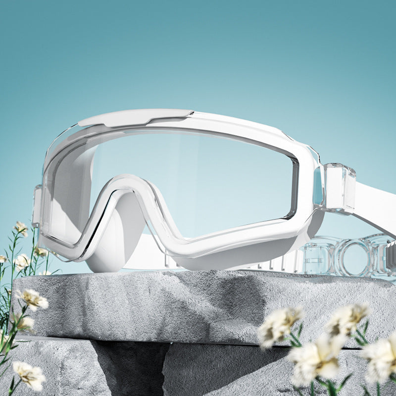 🥽🔥 50% RABATT! Antibeschlag & HD Schwimmbrille mit großem Rahmen – Weitwinkel, UV-Schutz & Anti-Fog für klare Sicht im Wasser ✨