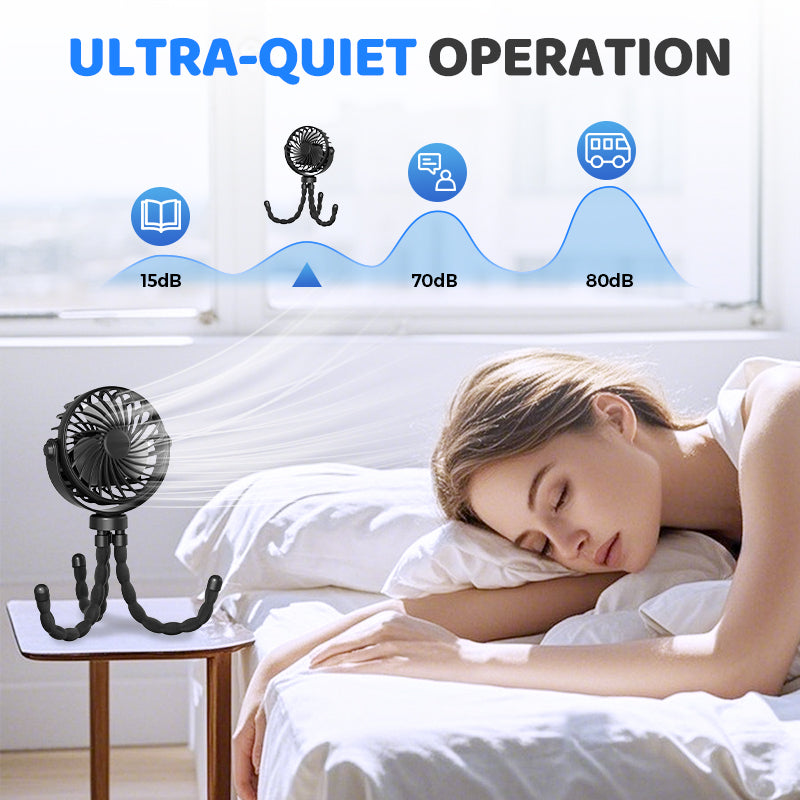 🐙🌬️ 50% RABATT! Mini-Hand-Multi-Funktions-Oktopus-Ventilator – Tragbar, USB-ladbar & mit Nachtlicht ✨