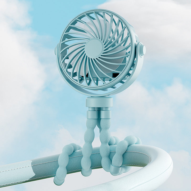 🐙🌬️ 50% RABATT! Mini-Hand-Multi-Funktions-Oktopus-Ventilator – Tragbar, USB-ladbar & mit Nachtlicht ✨