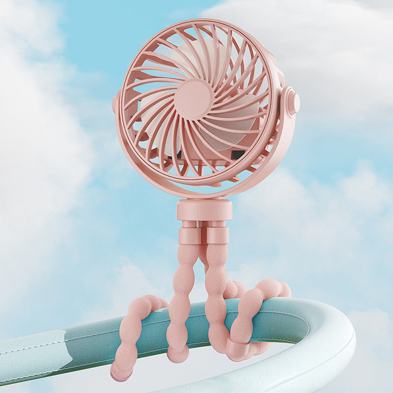 🐙🌬️ 50% RABATT! Mini-Hand-Multi-Funktions-Oktopus-Ventilator – Tragbar, USB-ladbar & mit Nachtlicht ✨