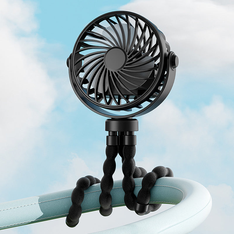 🐙🌬️ 50% RABATT! Mini-Hand-Multi-Funktions-Oktopus-Ventilator – Tragbar, USB-ladbar & mit Nachtlicht ✨