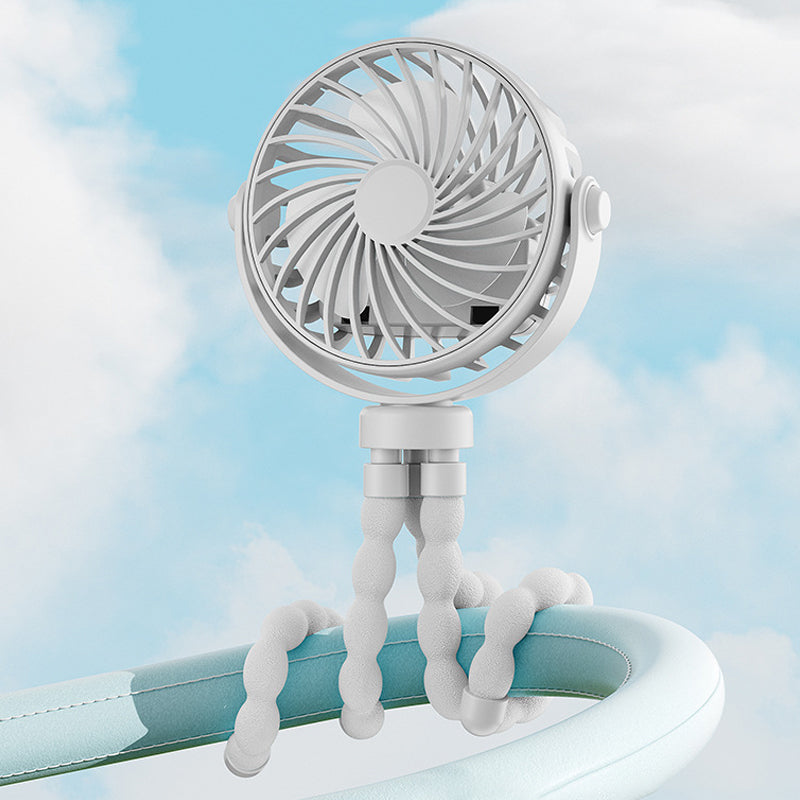 🐙🌬️ 50% RABATT! Mini-Hand-Multi-Funktions-Oktopus-Ventilator – Tragbar, USB-ladbar & mit Nachtlicht ✨