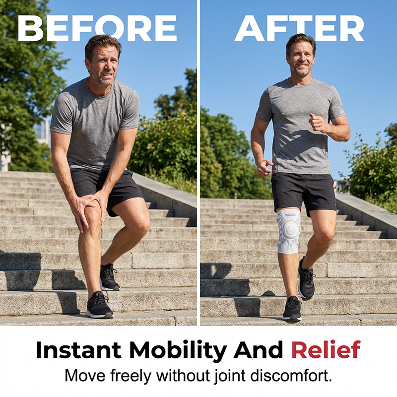 ⏰ Nur noch heute 50% Rabatt! 🏃‍♂️ Intelligente Kniebandage mit verstellbarem Kompressionsregler