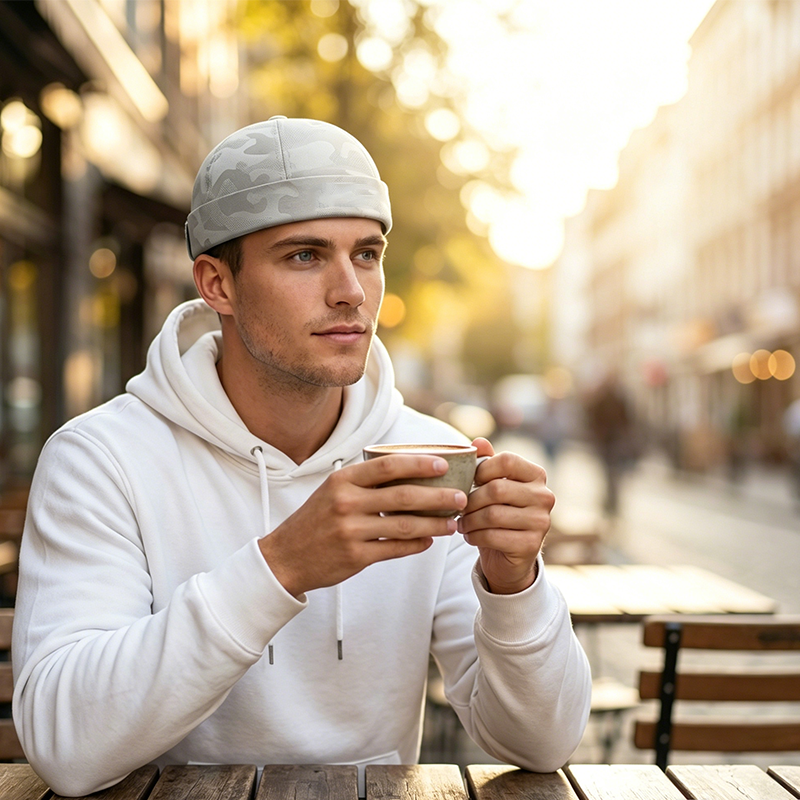 🧢⏰ 50% RABATT – NUR FÜR KURZE ZEIT! Atmungsaktive Mesh-Kappe ohne Schirm – Leicht & bequem für Alltag und Freizeit 🌬️