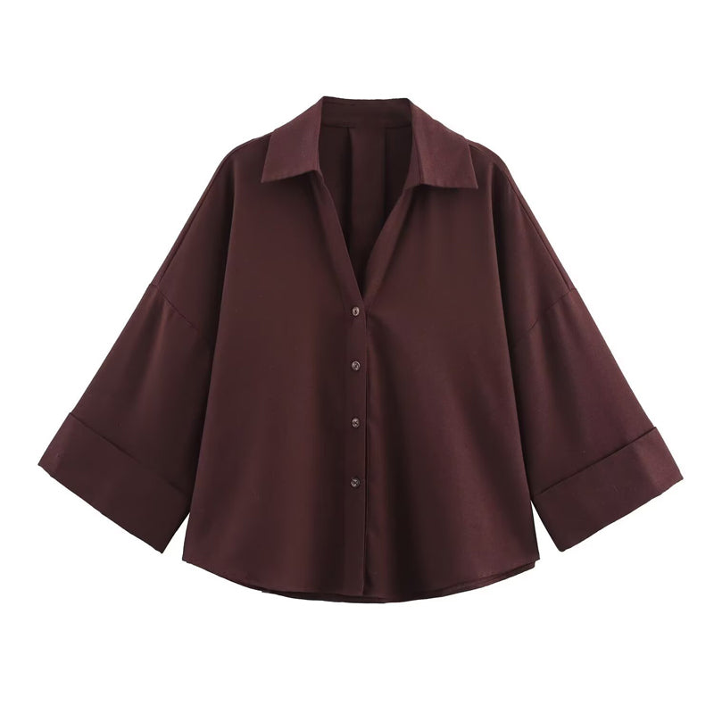 👚⏰ 50% RABATT – NUR FÜR KURZE ZEIT! Elegante Damenbluse aus Leinenmischung – Lockerer Schnitt mit weiten Ärmeln – Perfekt für Sommer, Büro & besondere Anlässe 🌿✨