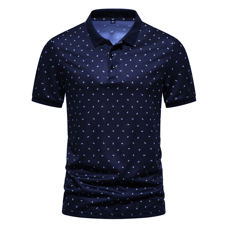 Men's Casual Patterned Short-Sleeve T-Shirt