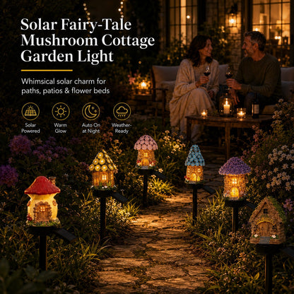 🍄✨ ZEITLICH BEGRENZTES SONDERANGEBOT! Märchenhafte Solar-Gartenleuchte im Pilzhäuschen-Design – Verzaubert deinen Garten mit warmem Licht 🌙