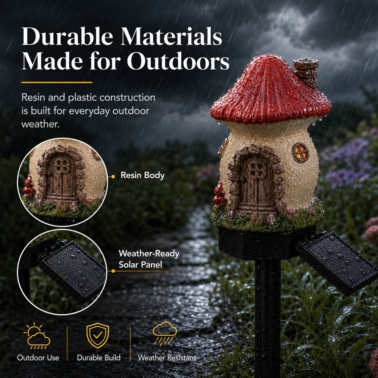 🍄✨ ZEITLICH BEGRENZTES SONDERANGEBOT! Märchenhafte Solar-Gartenleuchte im Pilzhäuschen-Design – Verzaubert deinen Garten mit warmem Licht 🌙